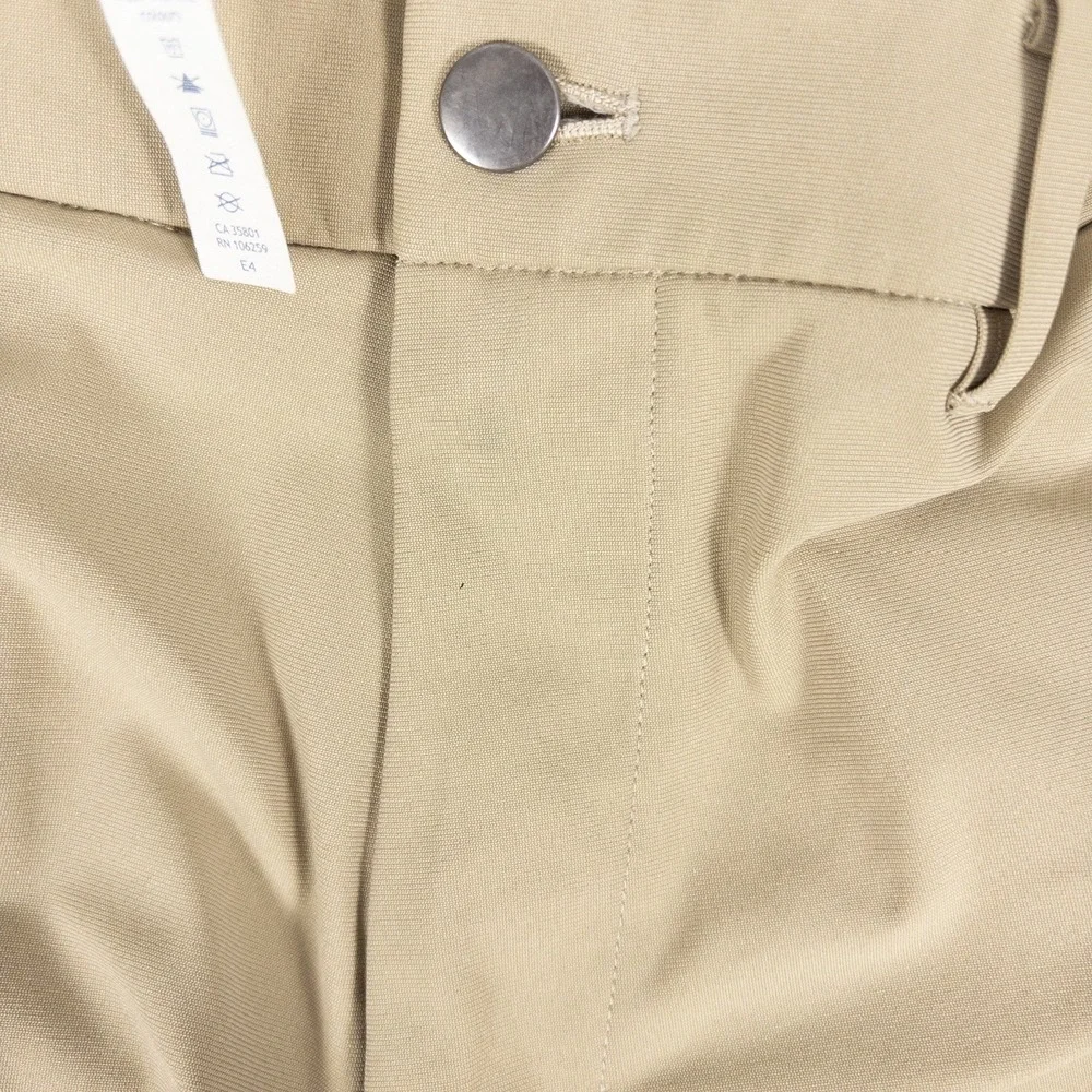 Lululemon ABC Commission Slim Pant Mens 34 Tofino Sand Warpstreme Chino Trousers - Picture 5 of 6